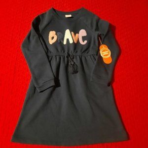 .Navy Blue Sweatshirt Dress  (Size 4-5/NWT)